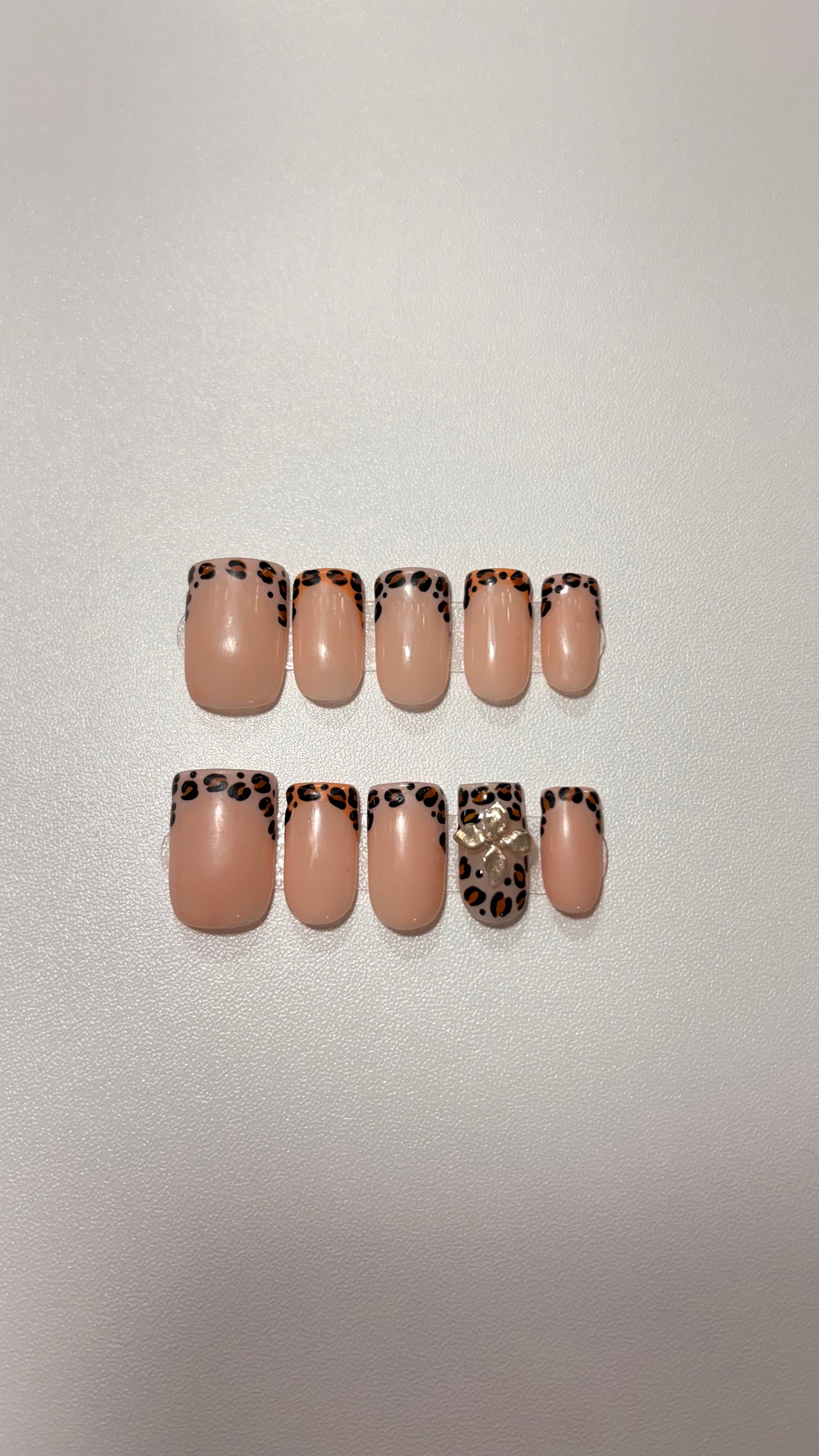 Chrome Cheetah Nails