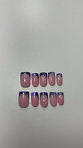 Purple Cheetah Nails
