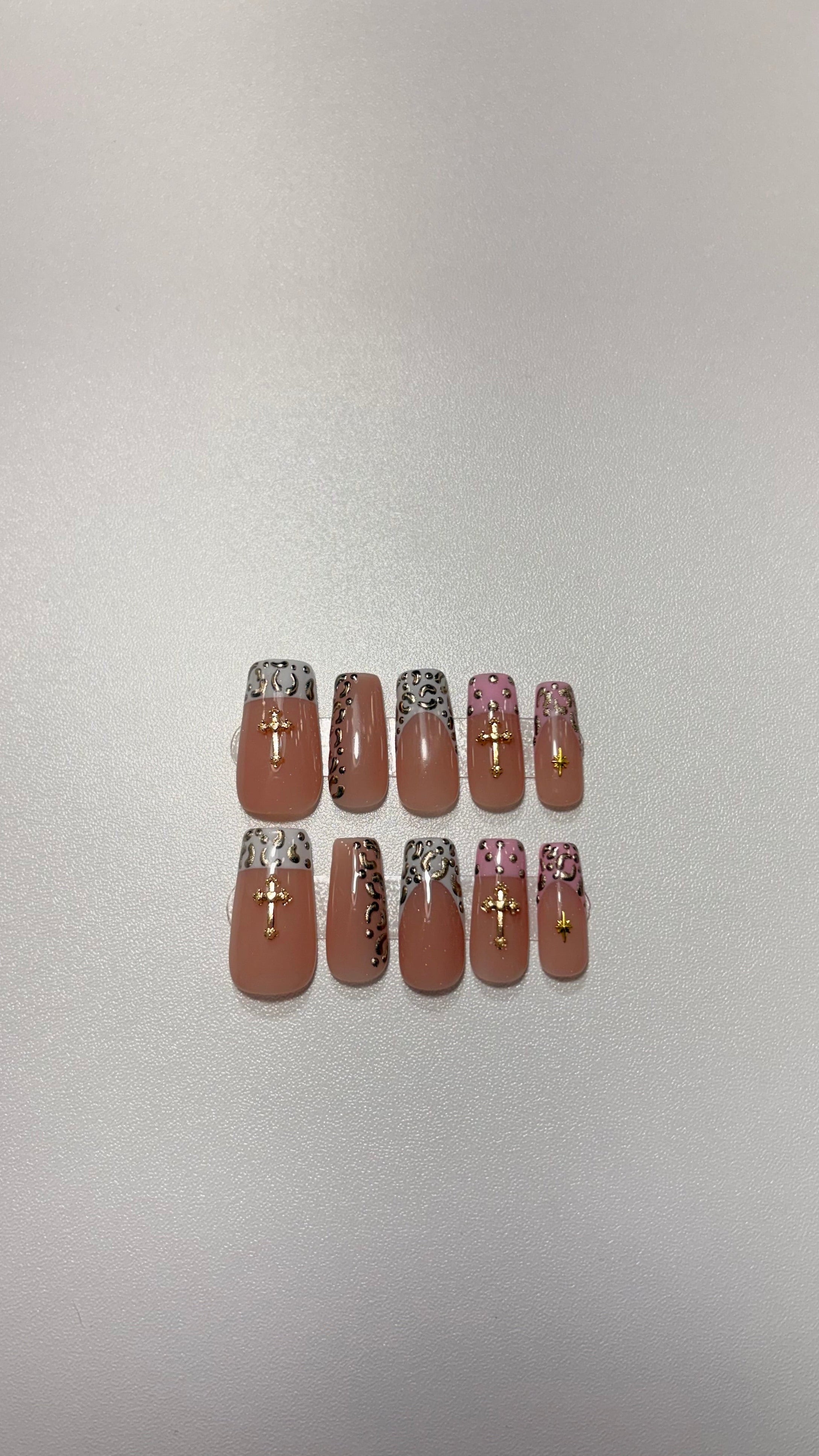 Chrome Cheetah Nails
